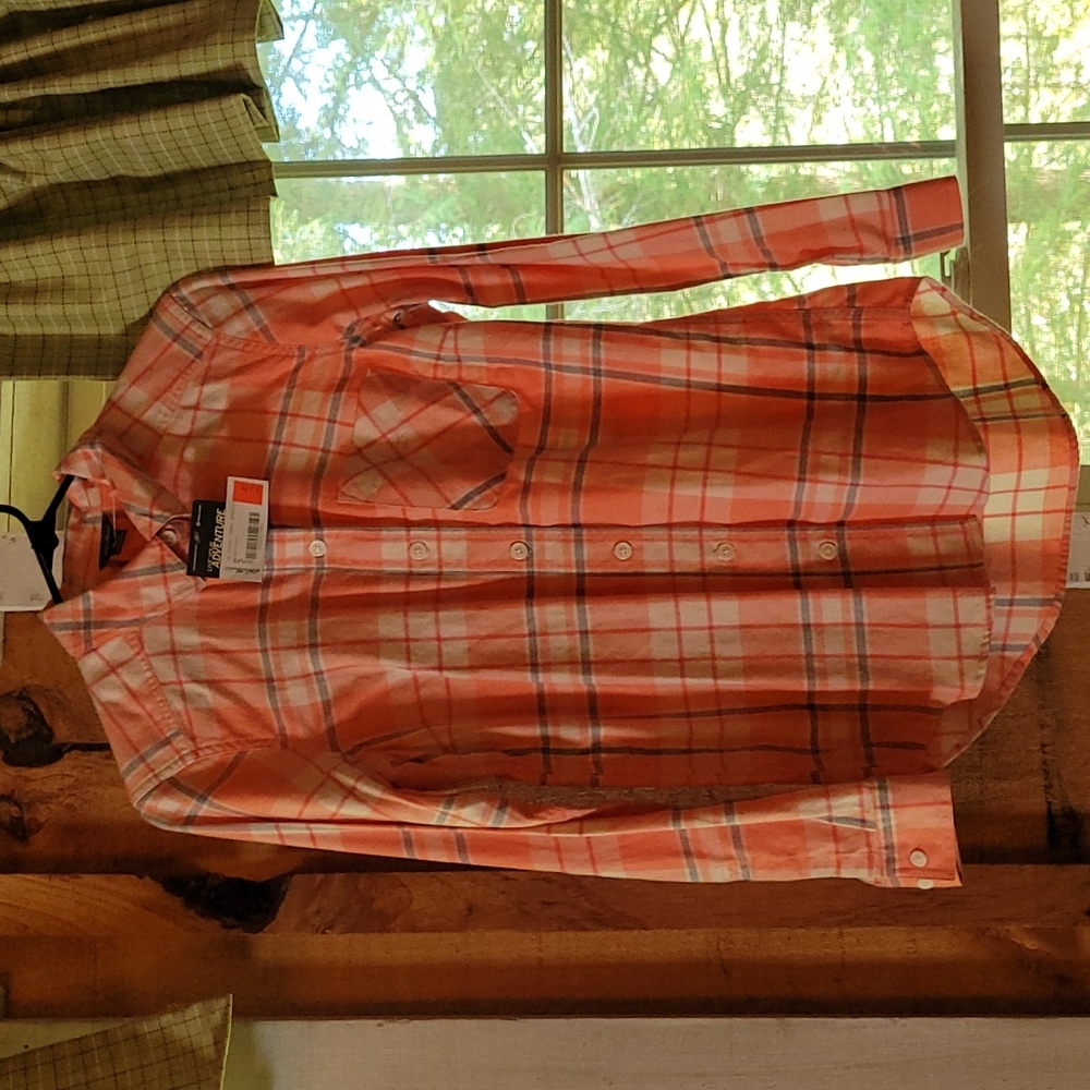 NWT xs Eddie Bauer women's boyfriend flannel